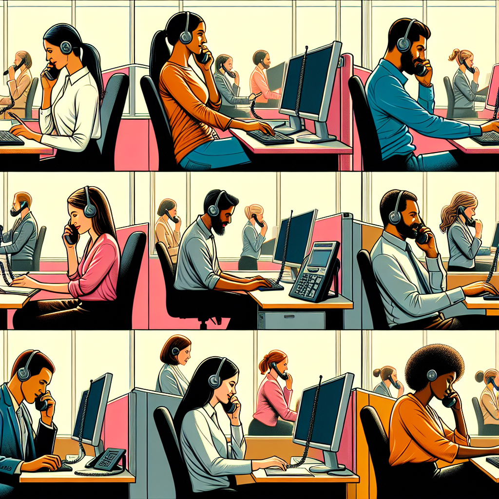 An illustration showing multiple simultaneous calls being answered with the Unlimited Parallel Calls feature