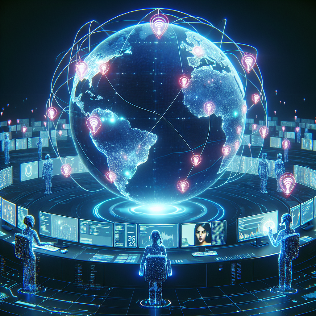 An image illustrating an AI interface handling emergency calls