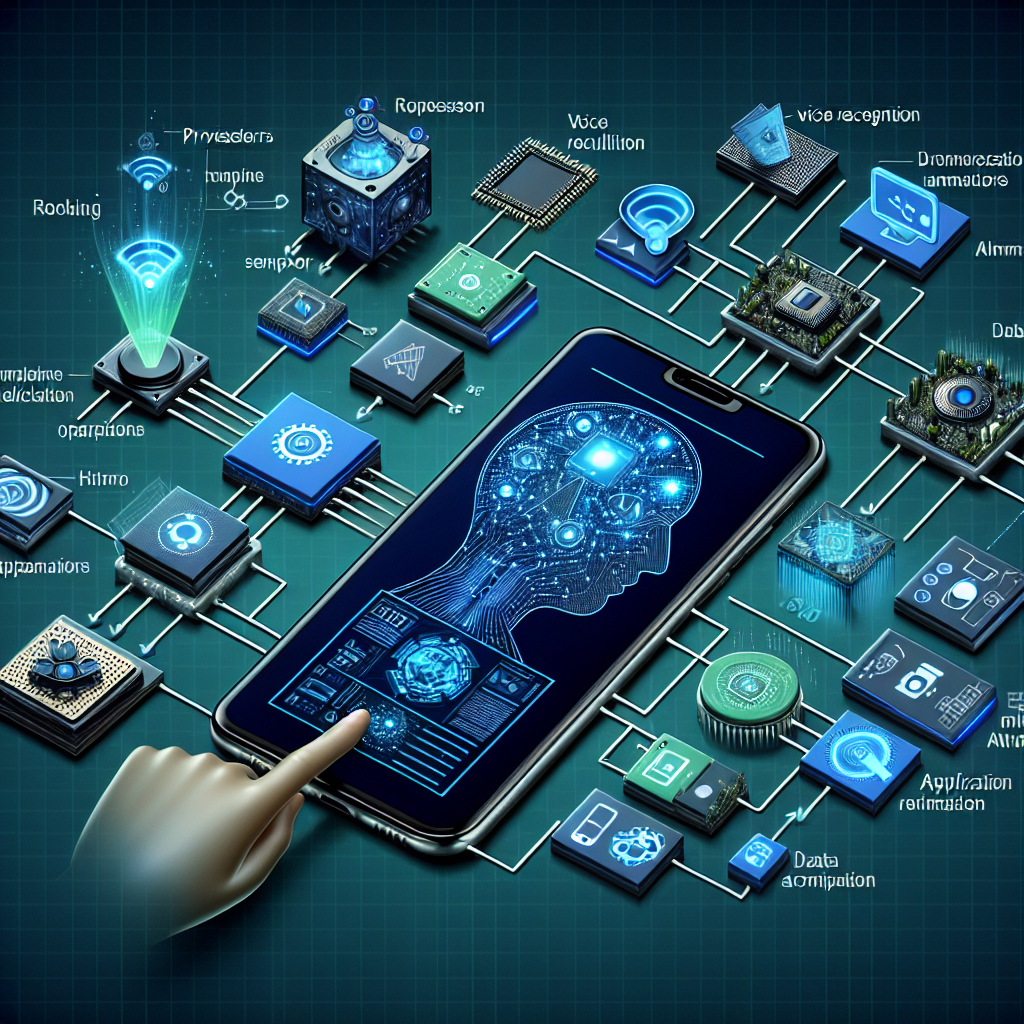 A schematic representation of AI integration into phone systems.