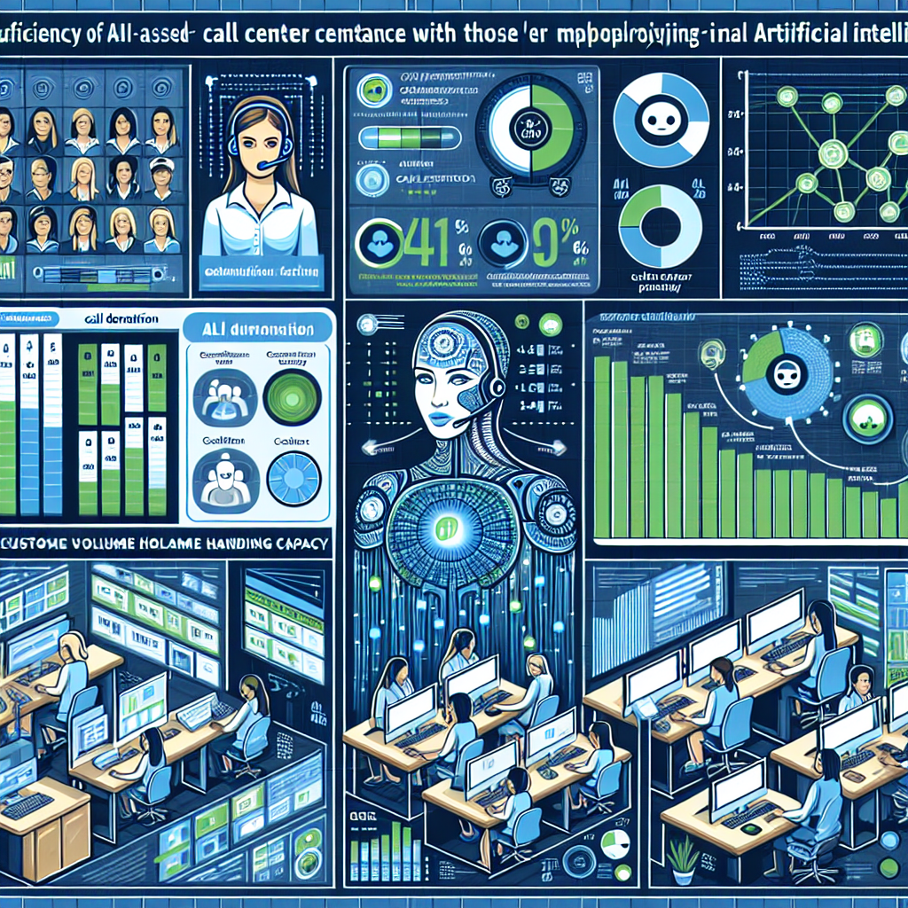 An infographic showcasing AI-assisted call centers' efficiency