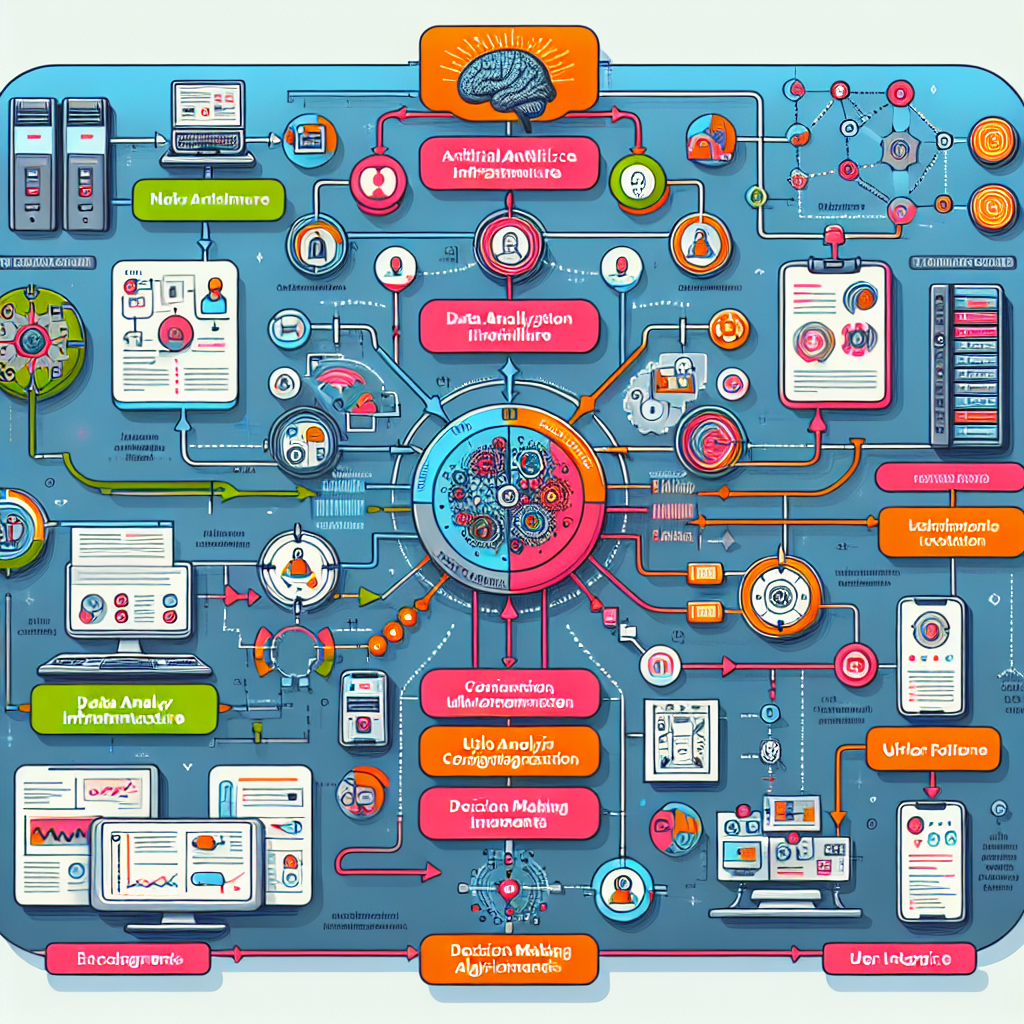 An infographic showing the integration process of AI with phone systems