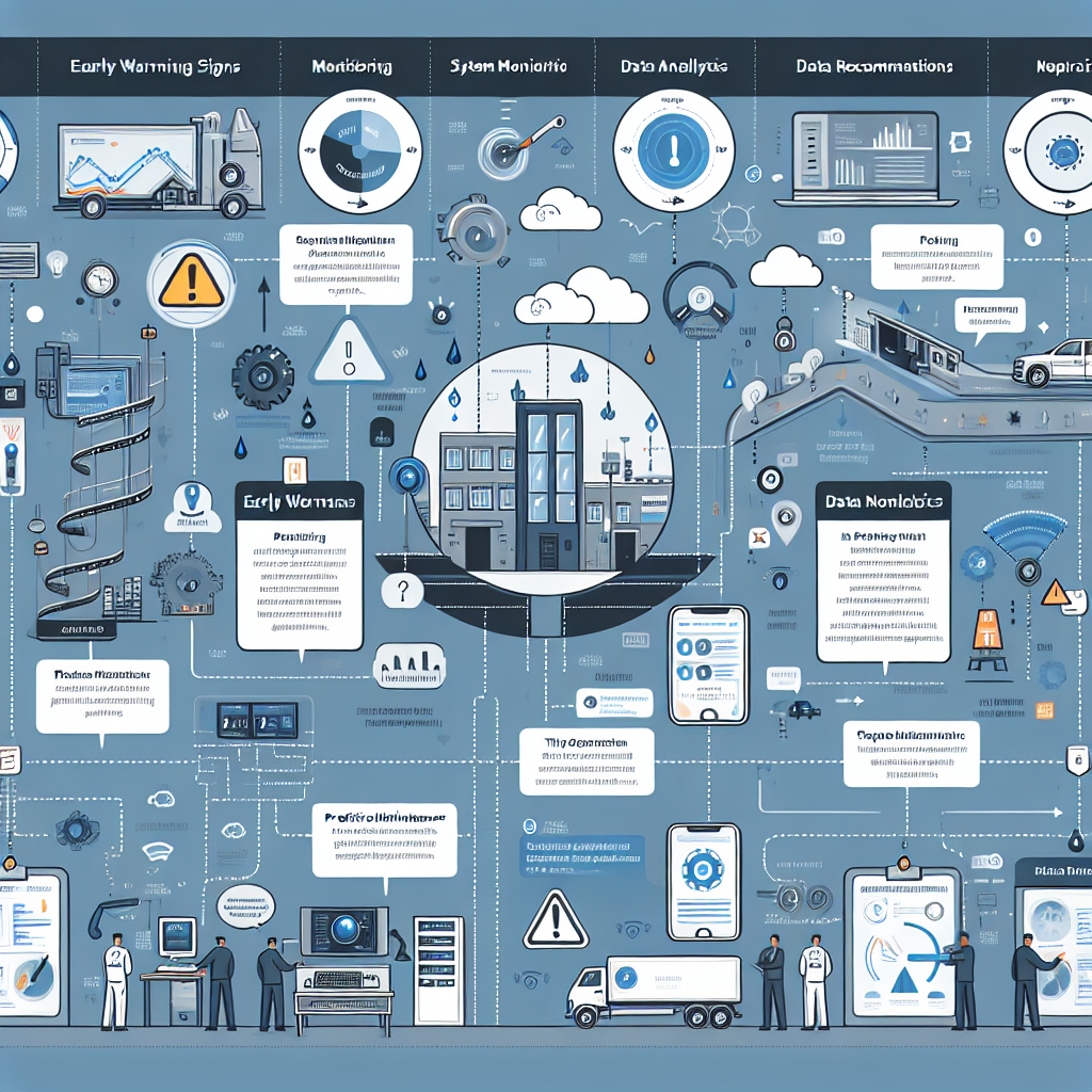 An infographic illustrating how predictive maintenance works in phone systems.