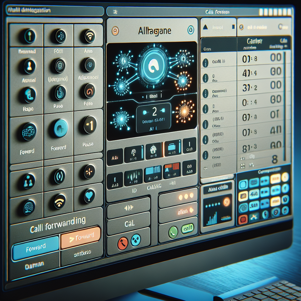 An AI-Managed Call Forwarding system active on a computer screen