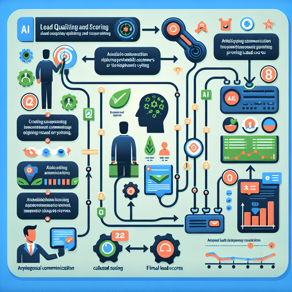 An infographic showing the role of AI in lead qualification and scoring through phone-based systems