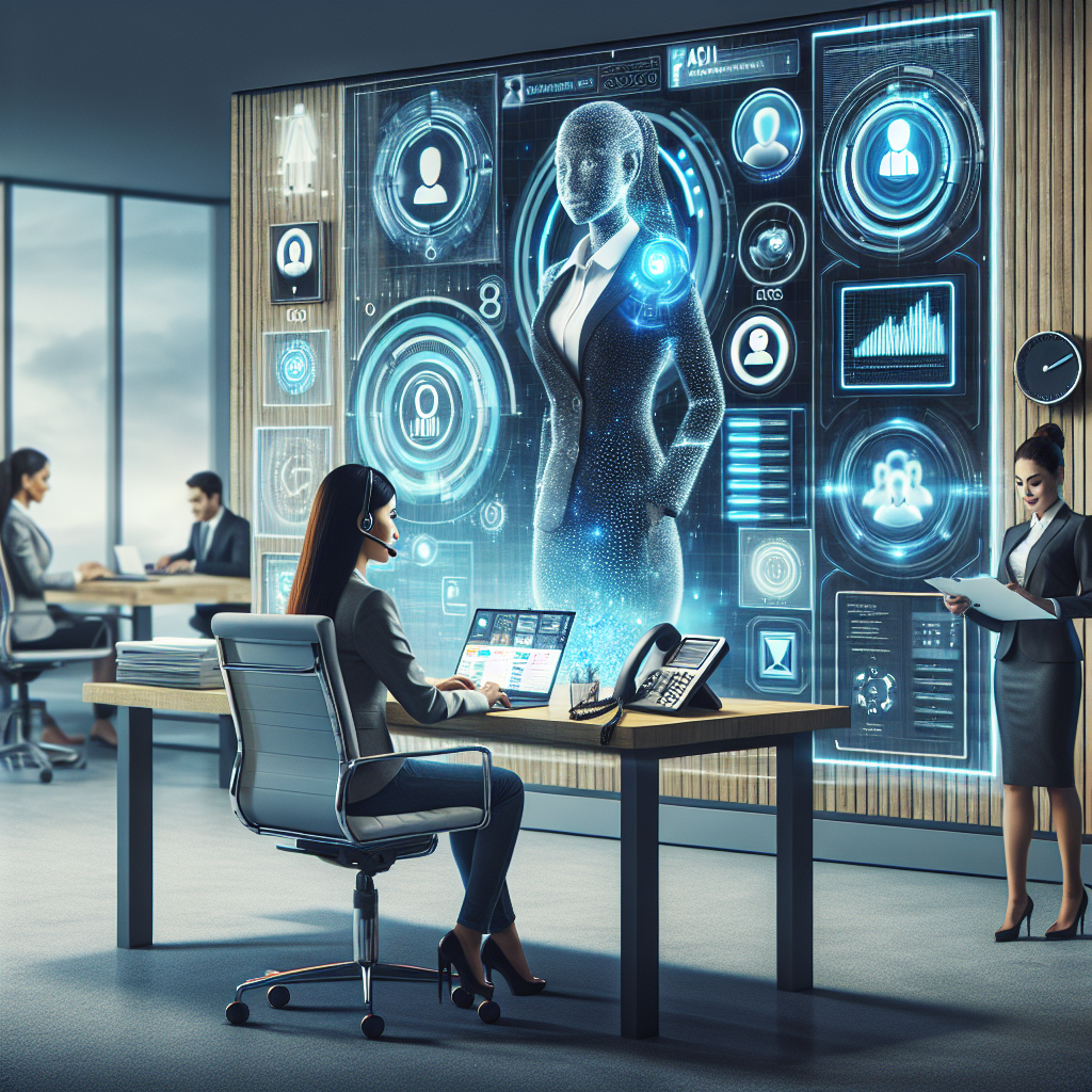 An image illustrating the integration of AI with virtual phone numbers and business tools