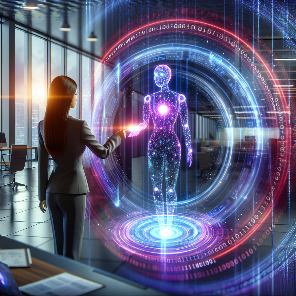 An image showing an AI system guiding a customer to a digital channel