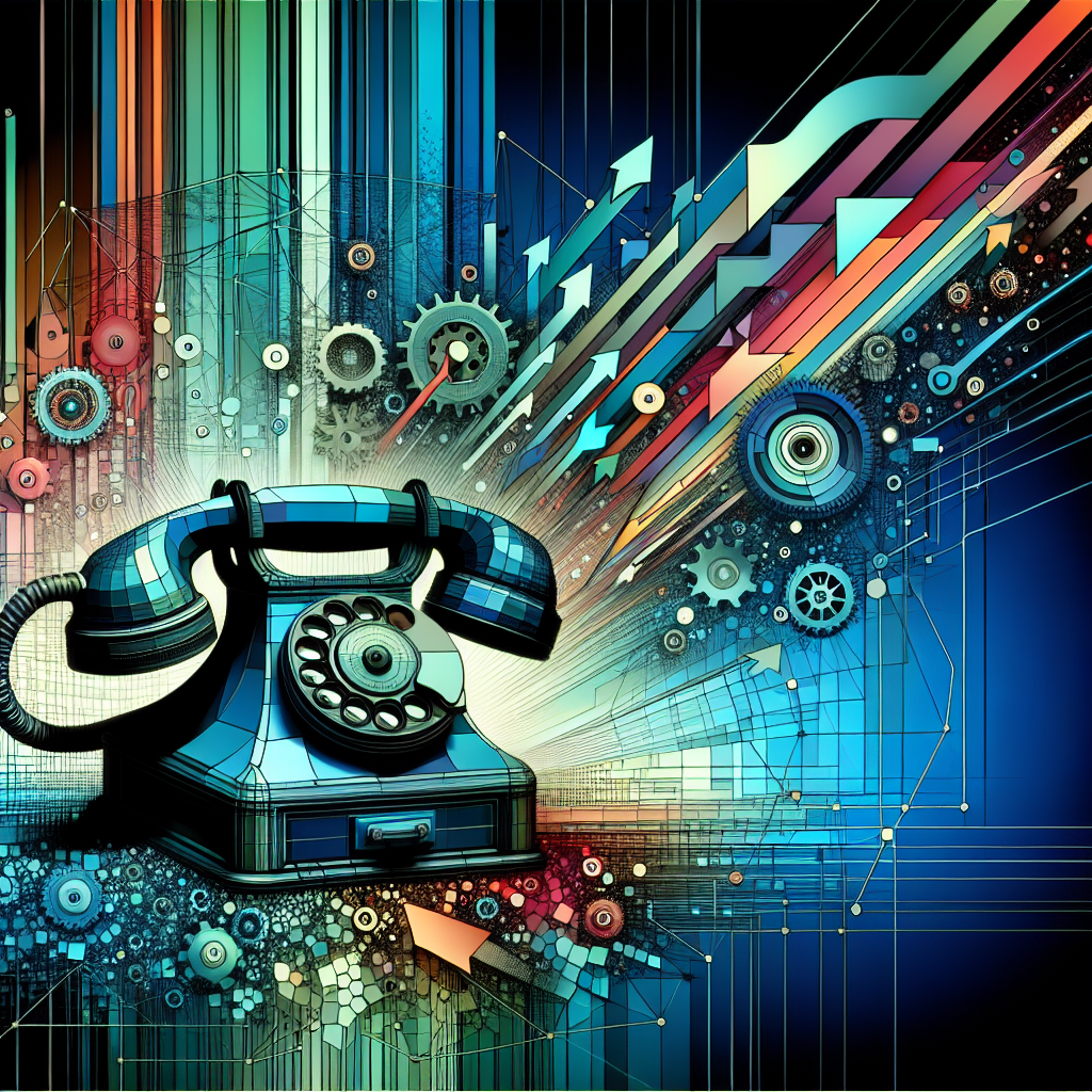 An abstract representation of automated call-back technology in action