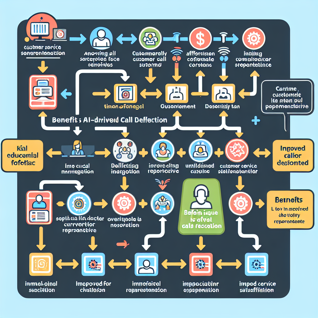 An infographic showing the benefits of AI-driven call deflection