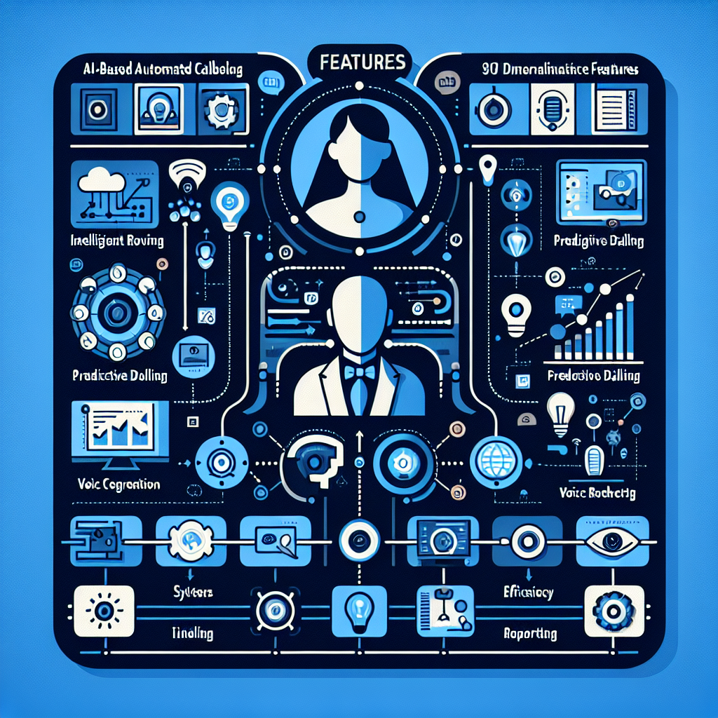 An infographic explaining the main features of AI-based automated callback systems