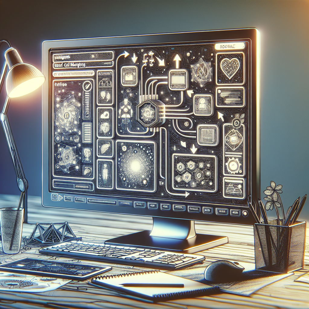 A computer setup showing intelligent call merging software in operation