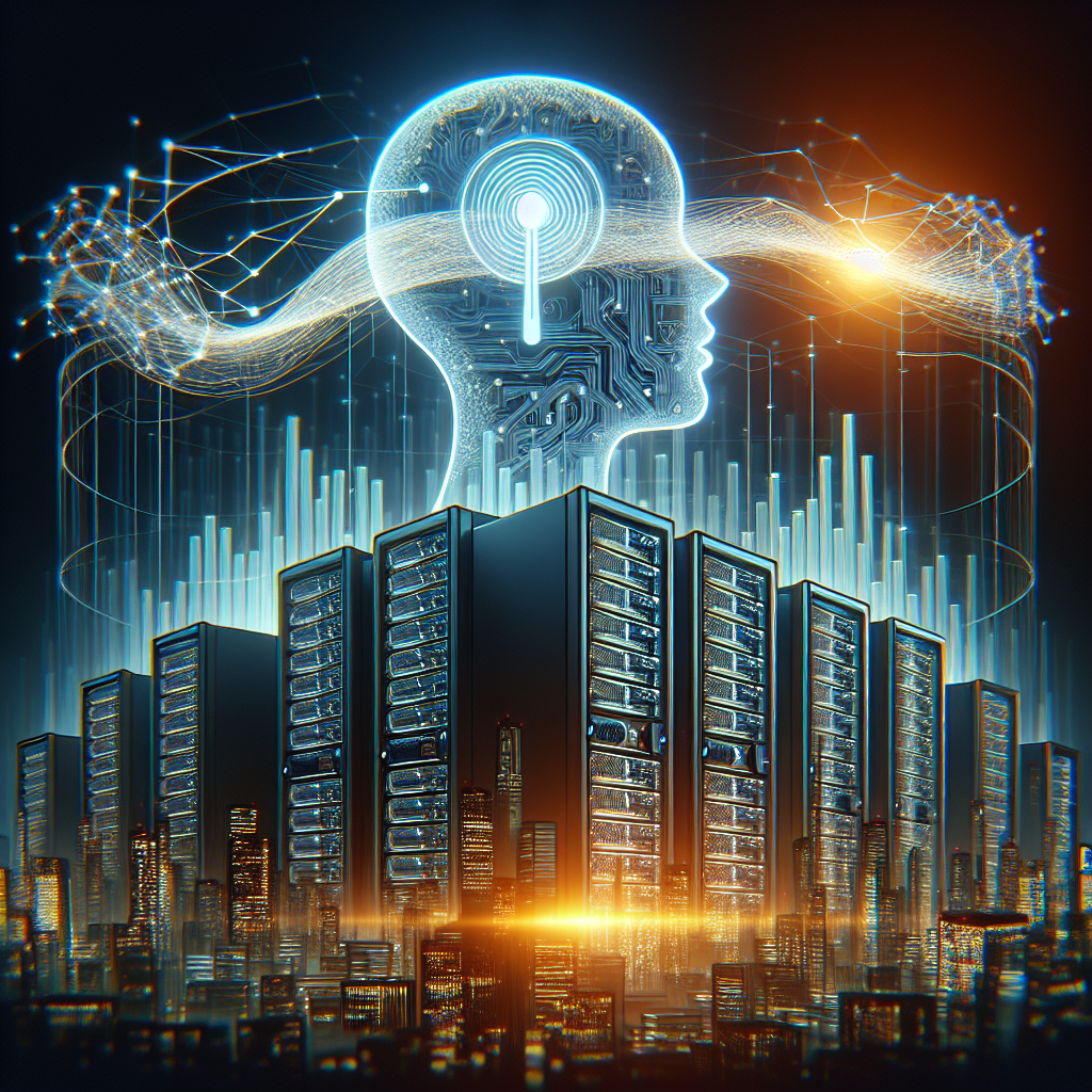 An illustration of AI-powered IT support systems, highlighting voice-activation and scalability features