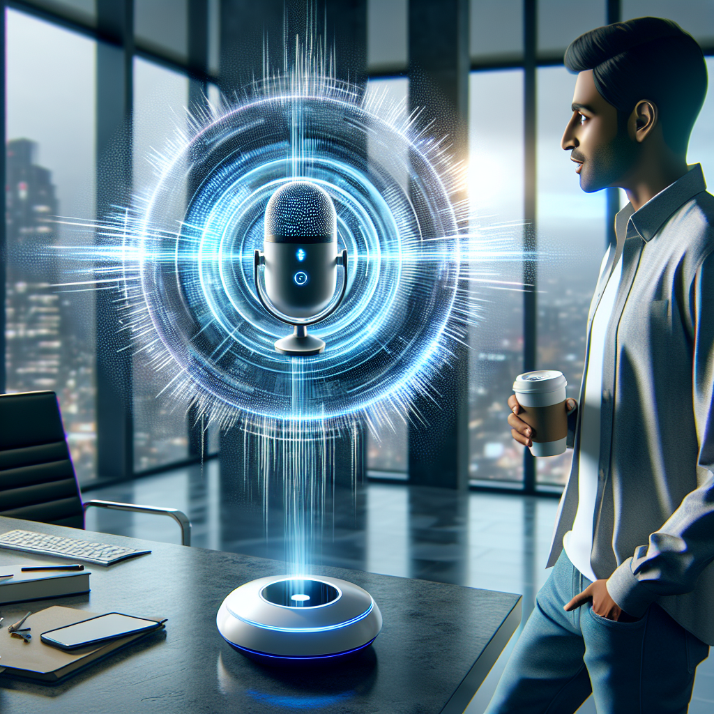 An AI voice bot interacting with a customer