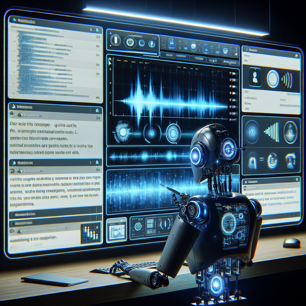 An image illustrating an AI system transcribing and summarizing a voice call