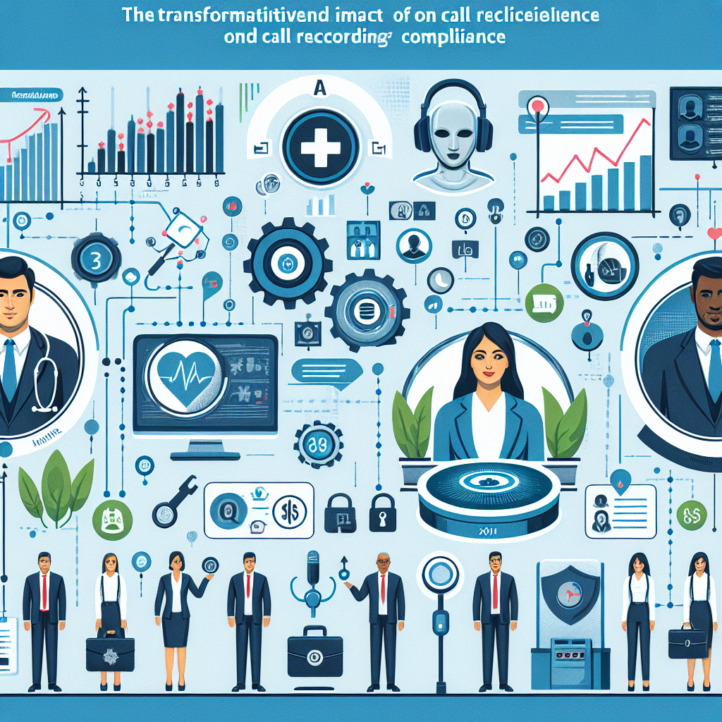 An infographic illustrating how AI in call recording compliance has revolutionized industries like healthcare, finance, and customer service.