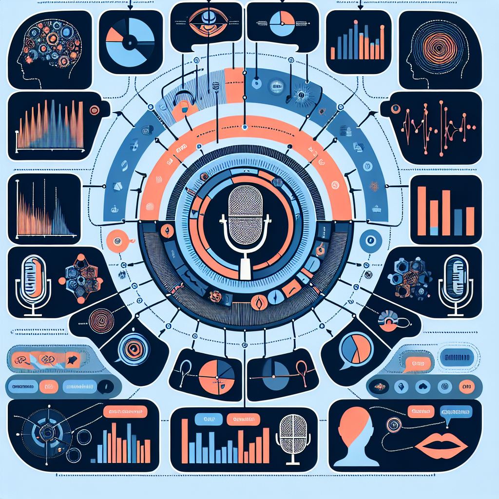 An infographic illustrating the concept of voice-based customer segmentation