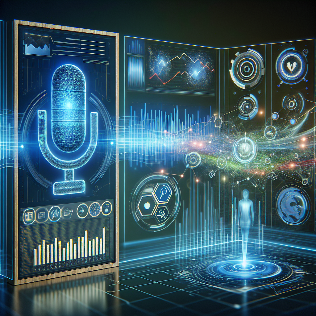 An illustrative image showing the integration of voice-based systems with CRM tools