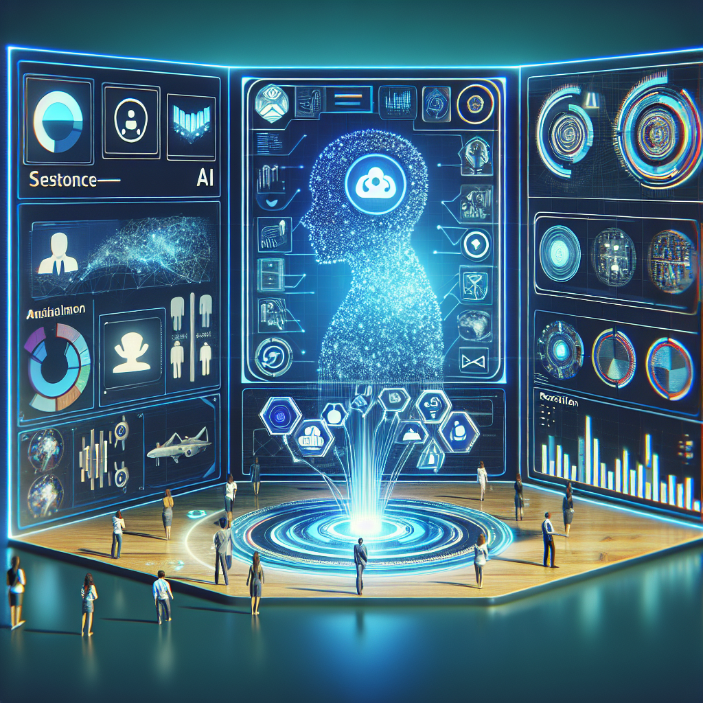 An AI-powered customer service system, may include images of AI-based analytics and customer journey maps.