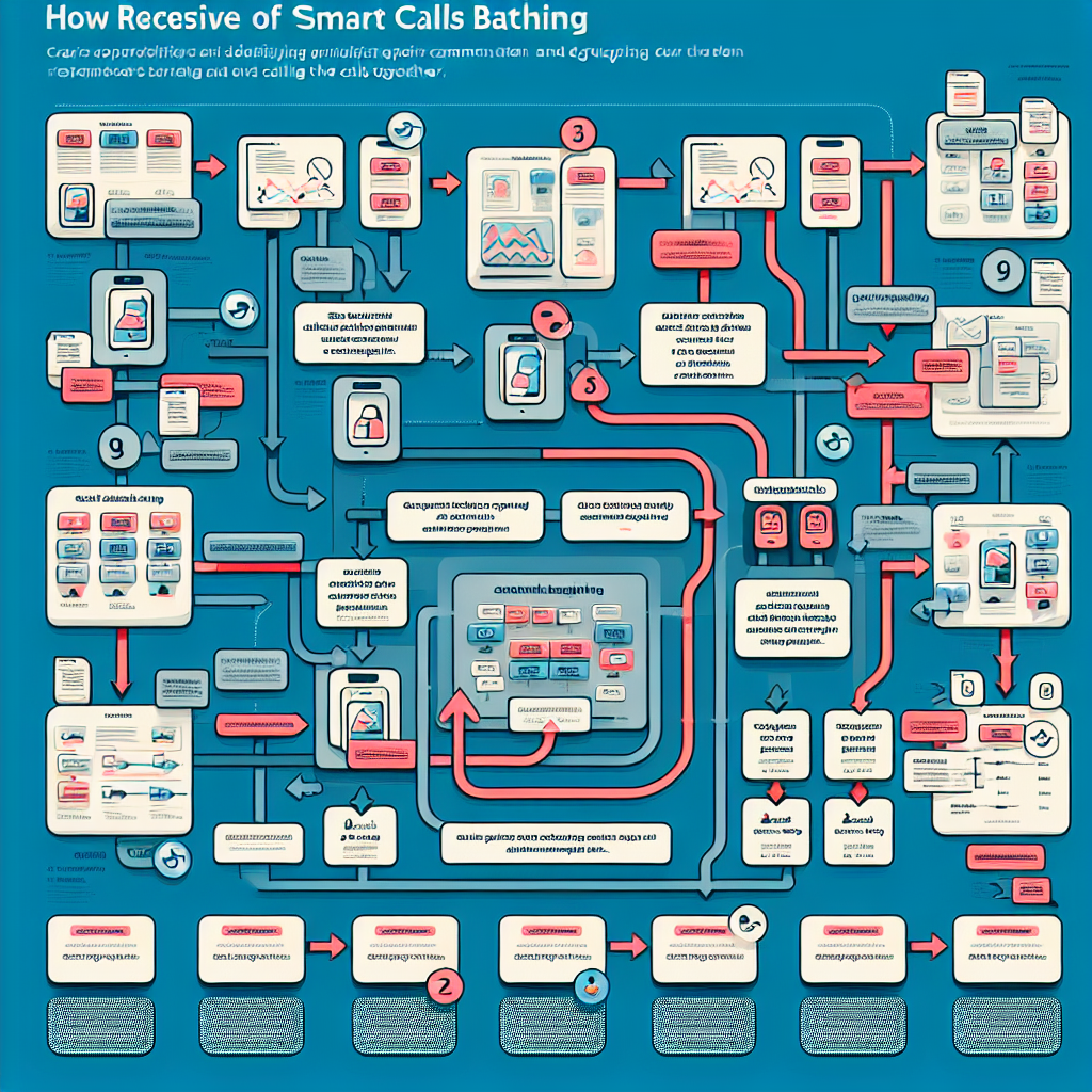 An infographic displaying the process of intelligent call batching