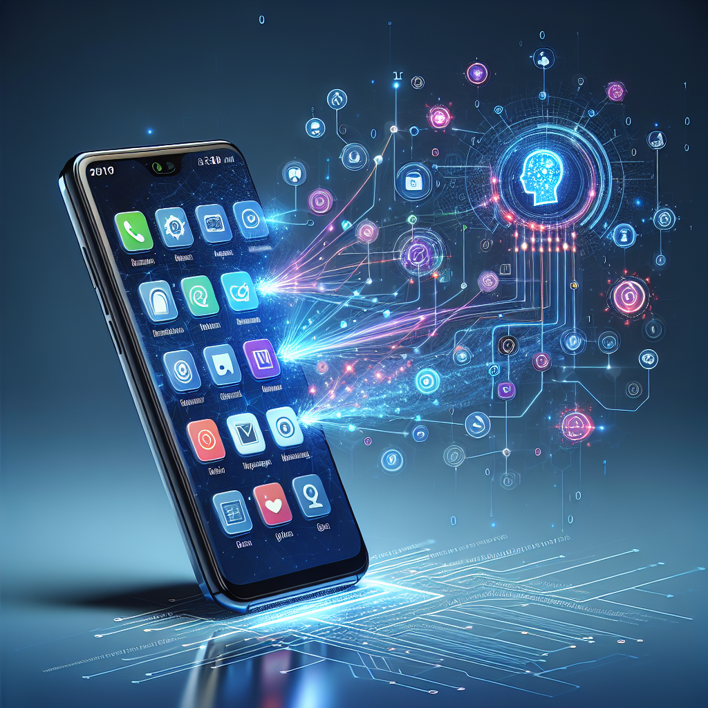 A graphic showing how AI integrates with phone-based systems