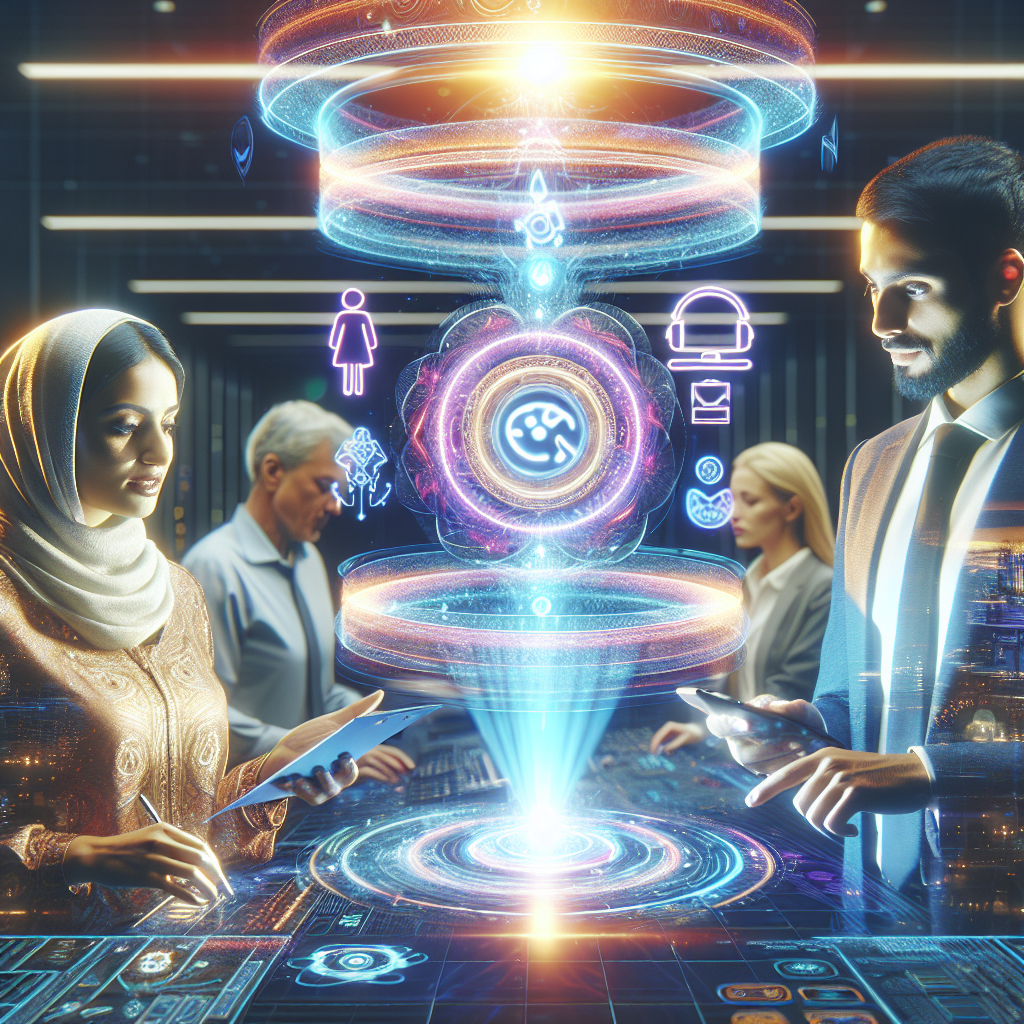 A visualization of voice-activated service ticket creation in action