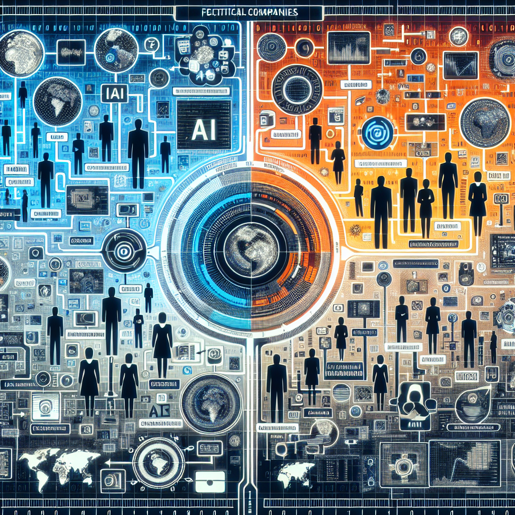 A collaged image featuring multinational companies effectively using AI in call flow design