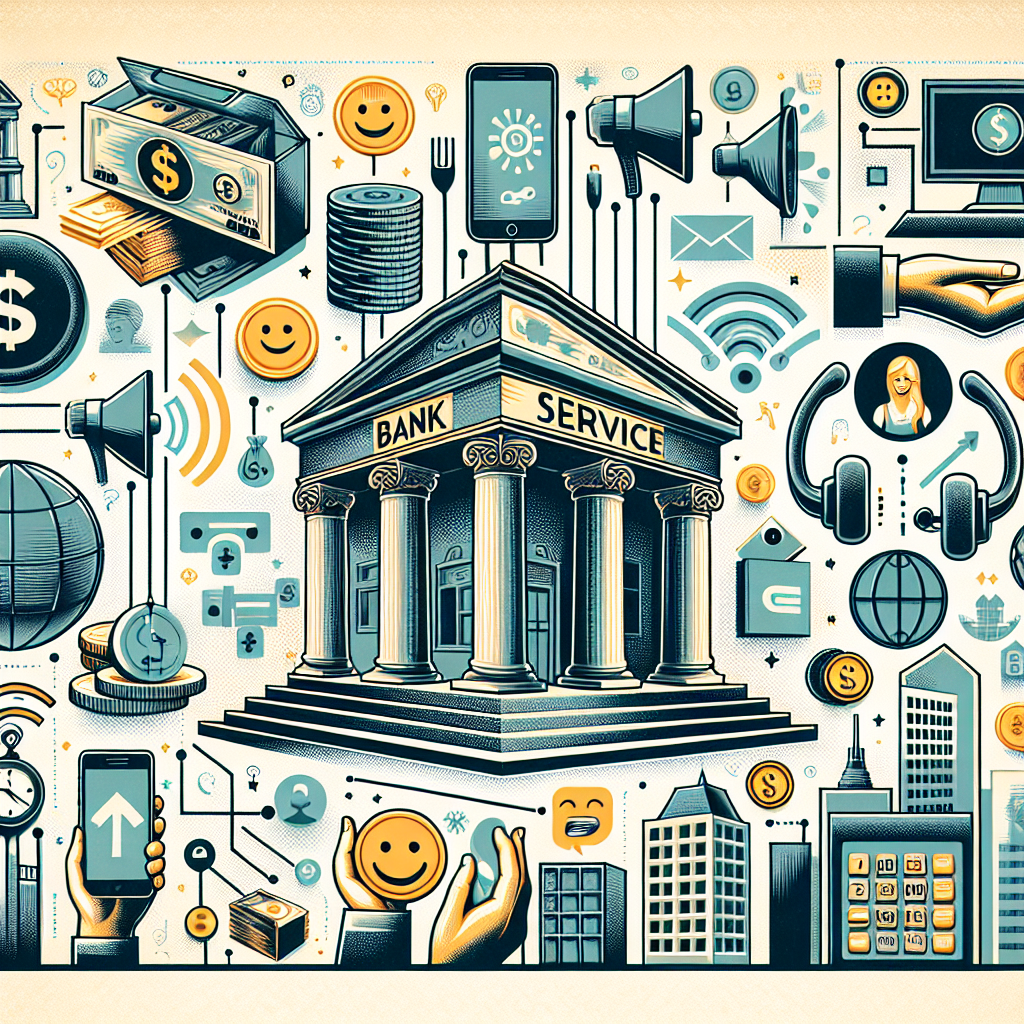 A collage of industry icons namely, banking, customer service, and telecommunications.