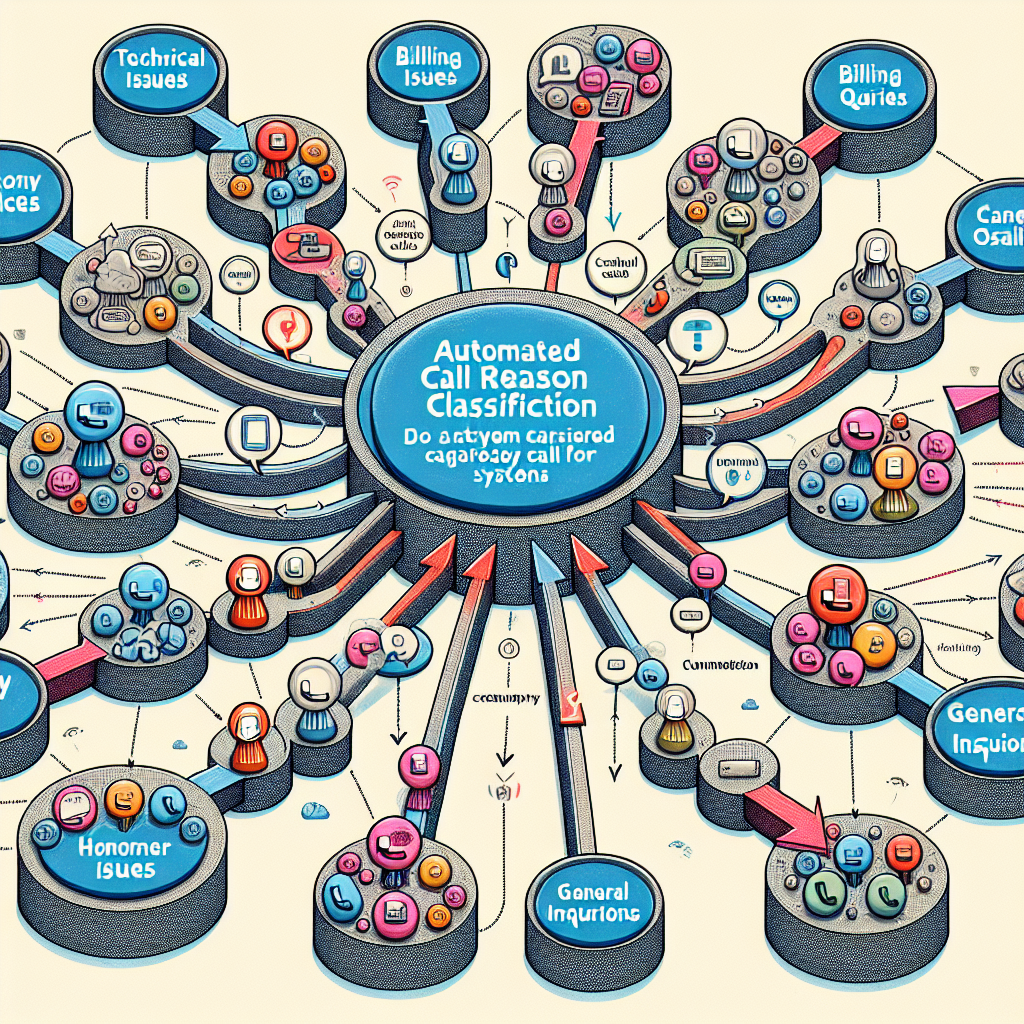 An illustrative depiction of automated call reason classification.