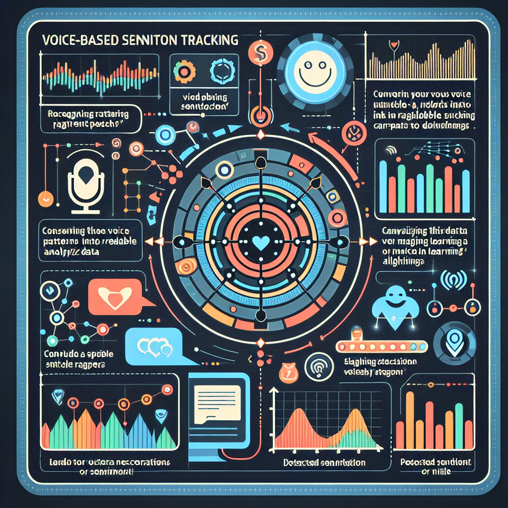 Graphic showcasing the process of Voice-Based Sentiment Tracking