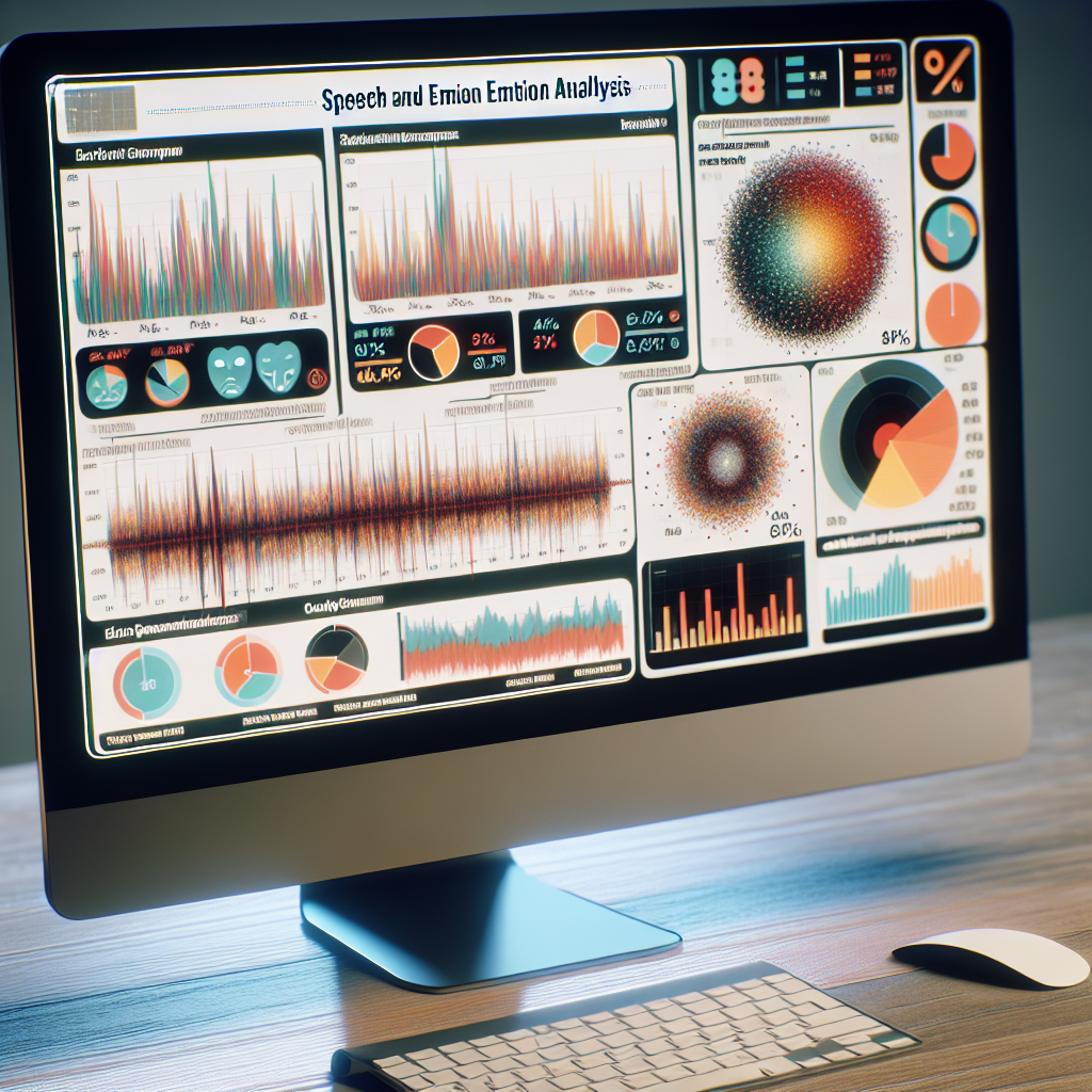 An image of a computer screen with speech and emotion analysis data