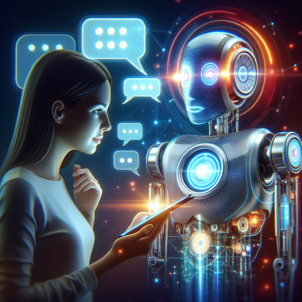 An illustration of an AI-powered IVR system interacting with a user