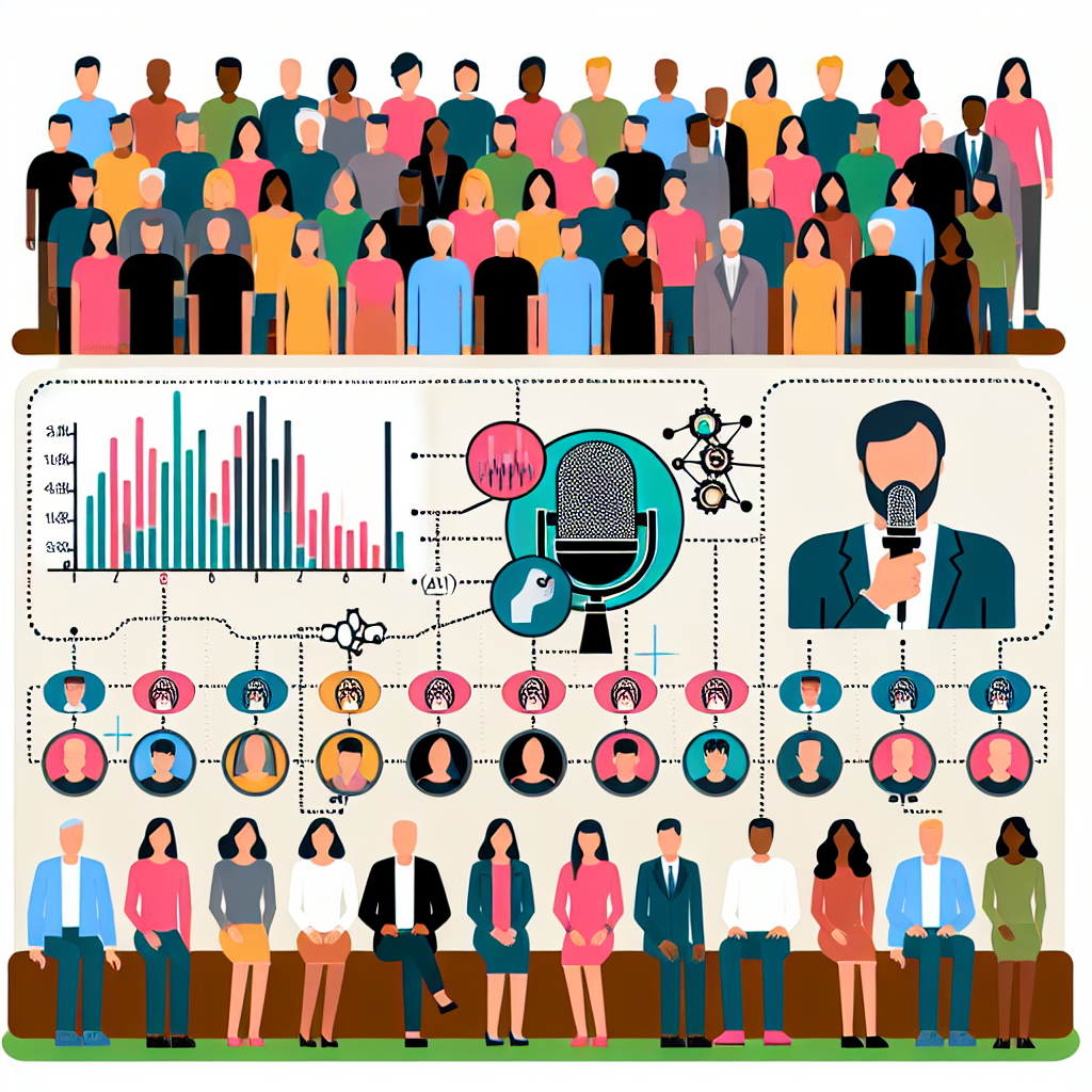 An infographic displaying the process of voice-based customer segmentation