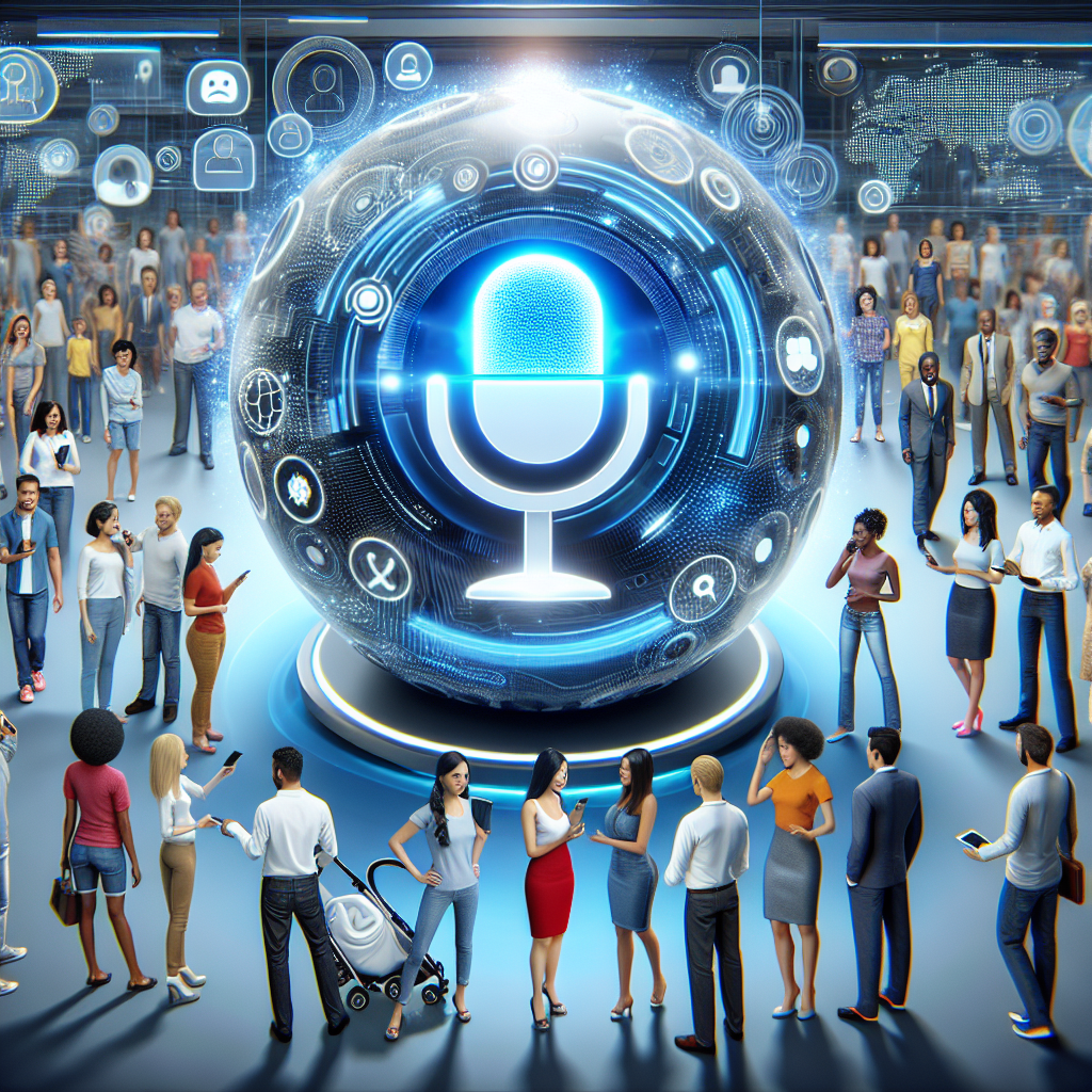 A visual representation of AI-enhanced IVR system interacting with customers