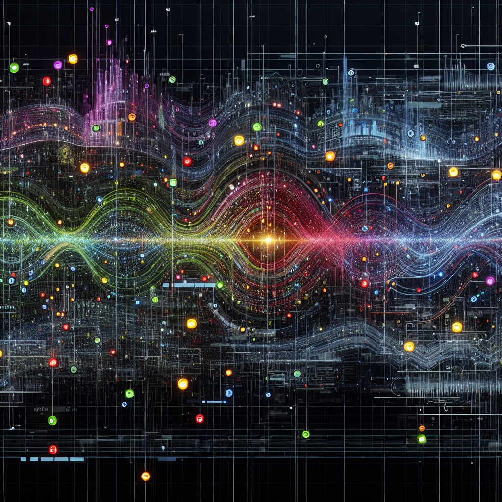 A visual graphic showing an AI system analyzing call patterns and picking up on emotional cues