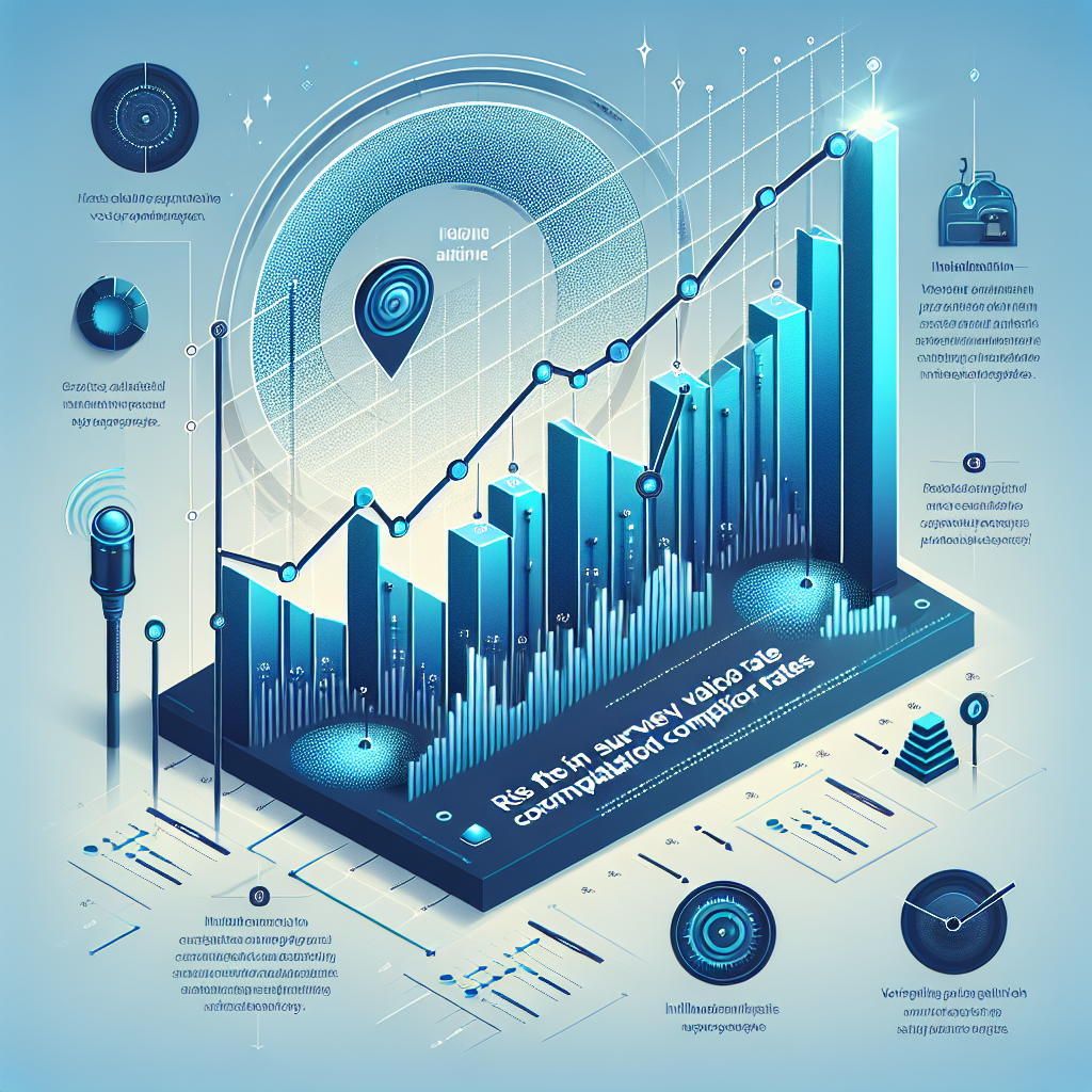 An infographic showing the increase in survey completion rates with the use of voice-activated technology