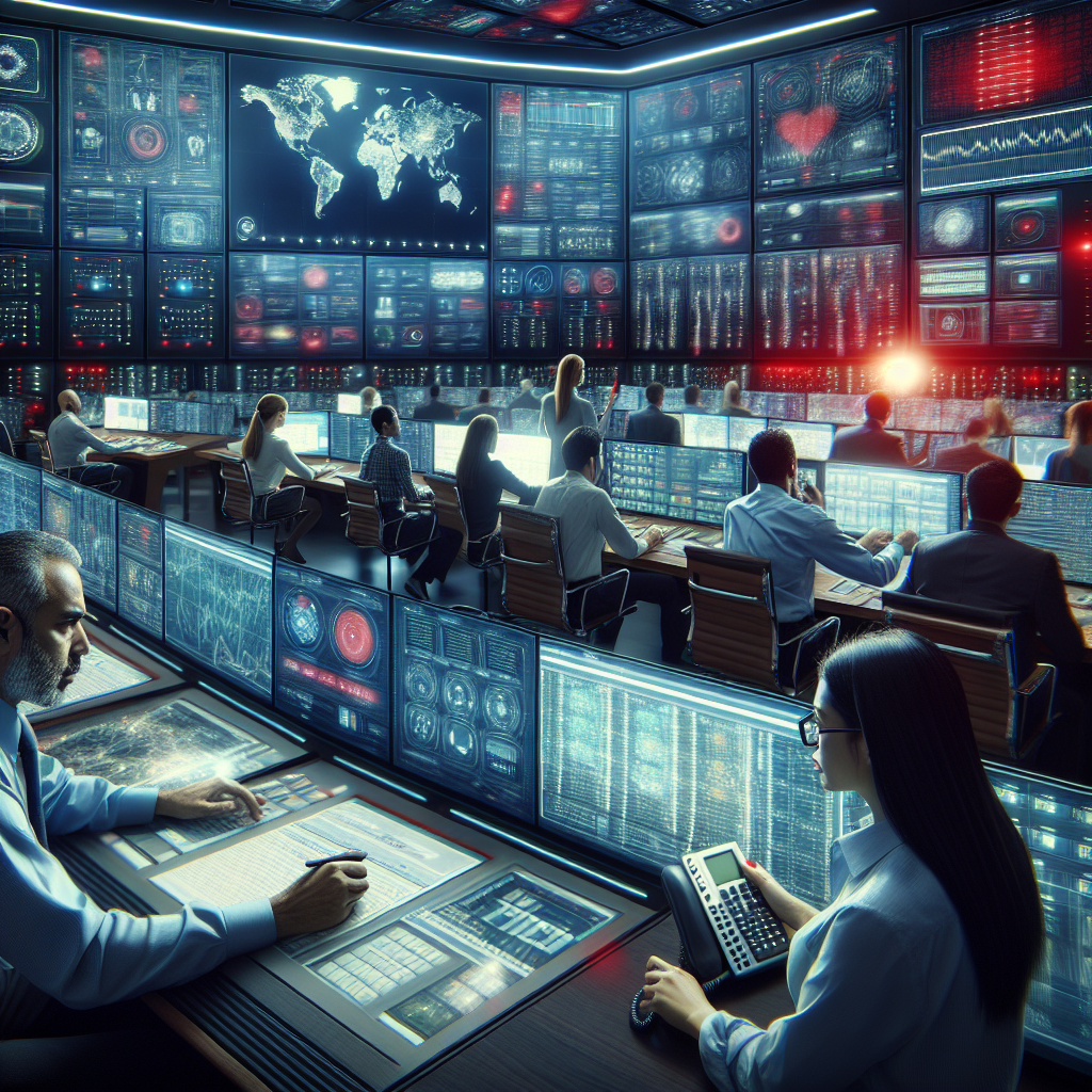 An image illustrating a dashboard with incoming calls being prioritized and directed appropriately in a crisis situation.