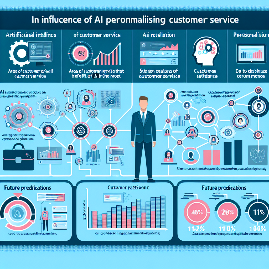 An infographic showing the impact of AI in customer service personalisation