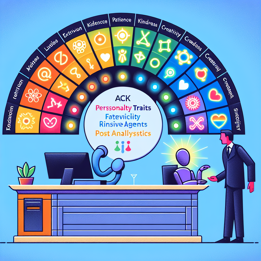 An illustrative image showing AI processing customer's personality traits to match with the corresponding agent