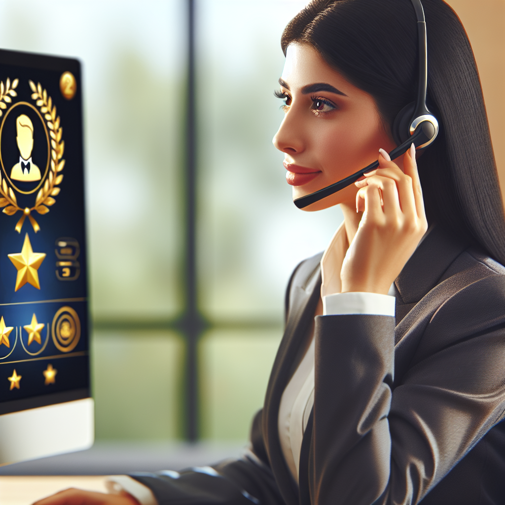 A customer service agent attentively handling a VIP customer call