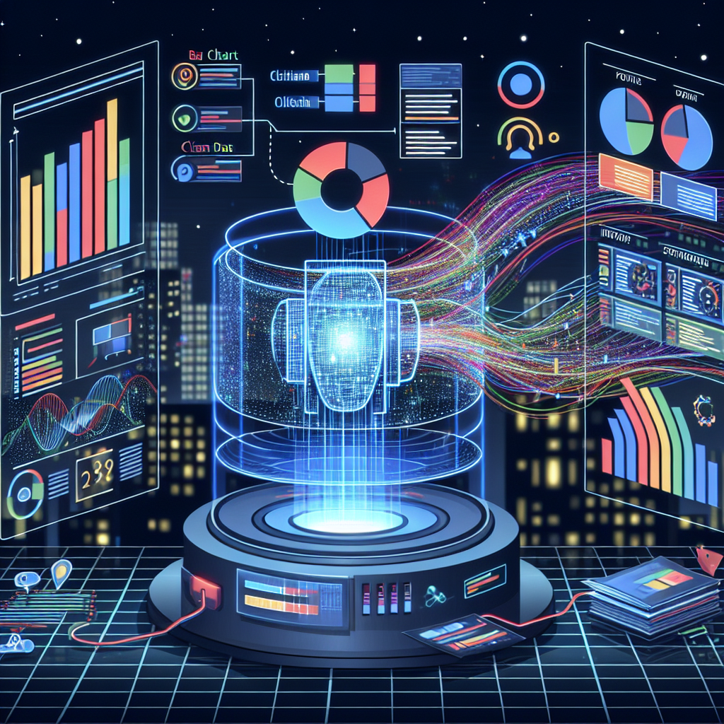 An AI program analyzing and sorting customer data