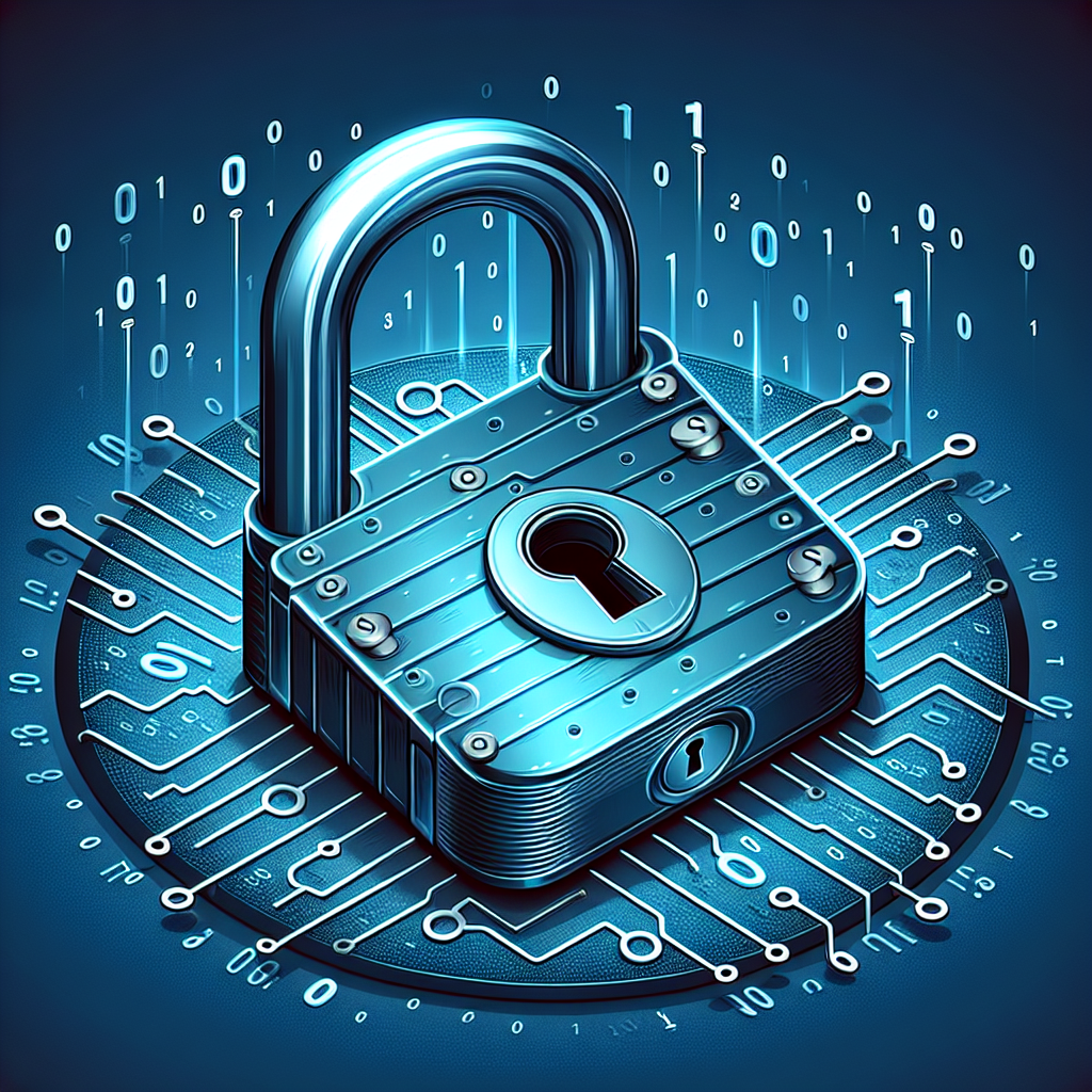 An image showing a lock symbol to represent data privacy