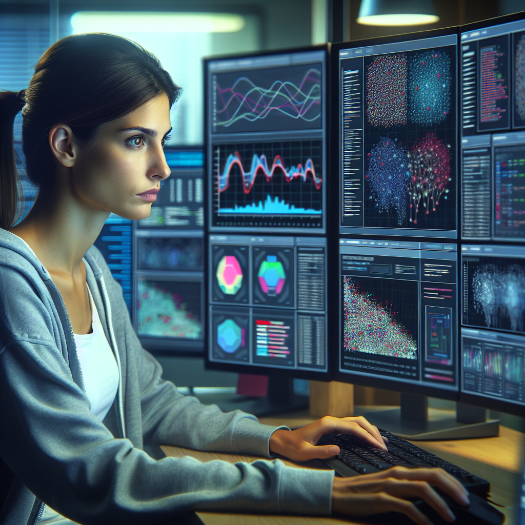 An employee using an AI-based automatic detection system
