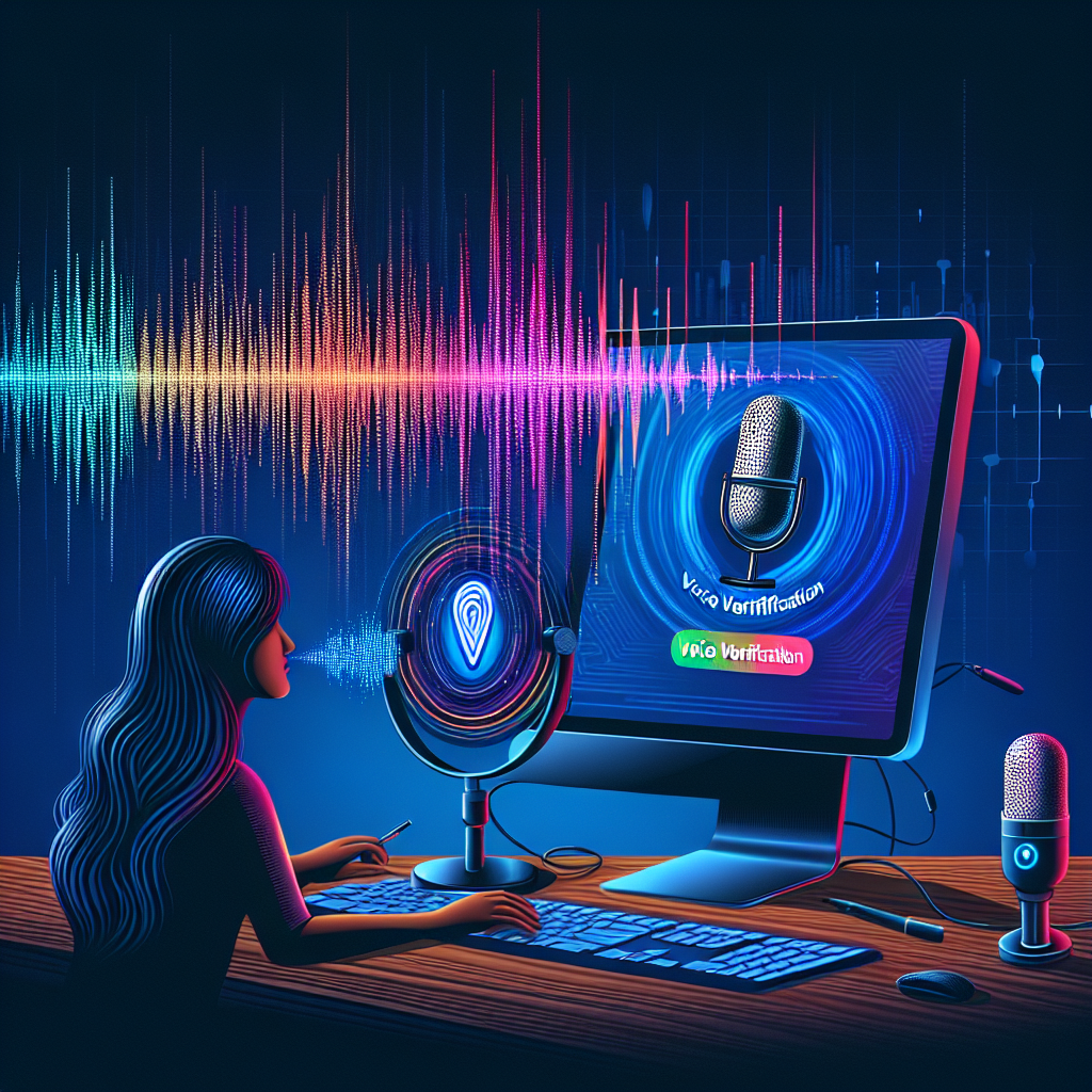 A visual representation of voice-based identity verification process