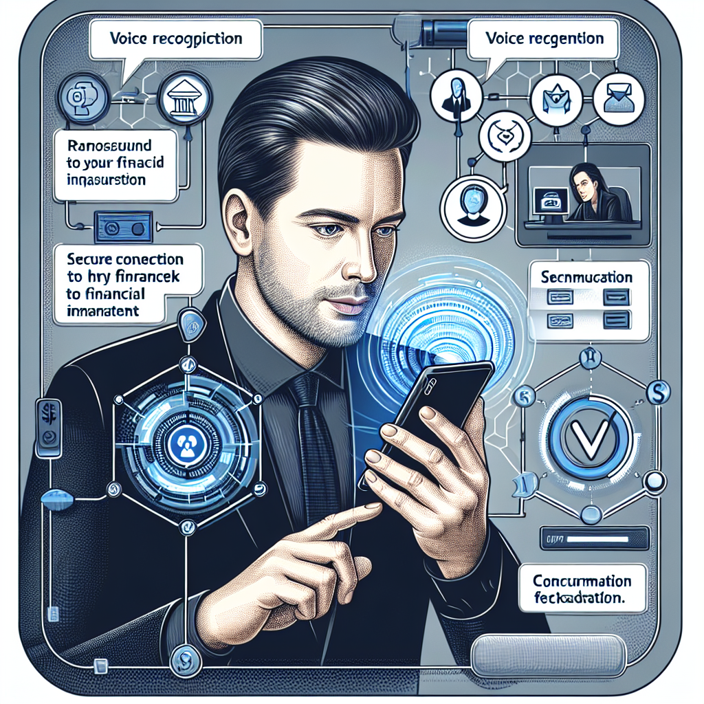 An illustration showing voice-activated payment processing