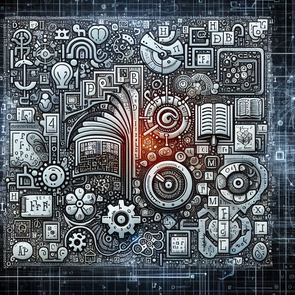 An image depicting NLP and Machine Learning symbols