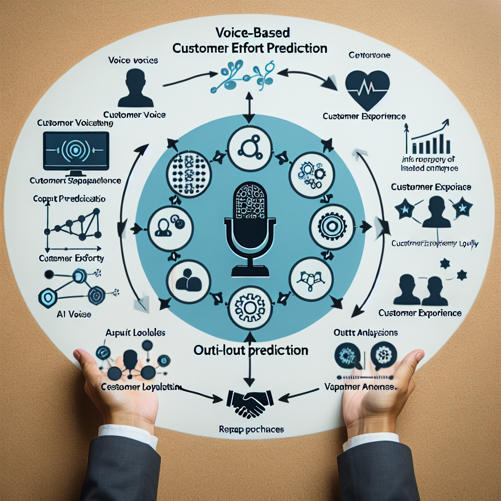 A graphic illustrative representation of Voice-Based Customer Effort Prediction and its impacts on customer experience and loyalty