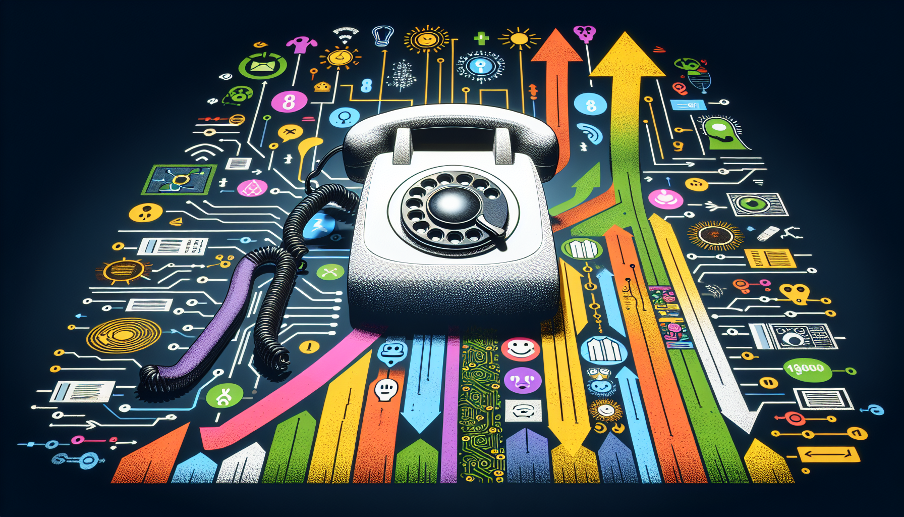 An infographic depicting the increase in customer satisfaction after integrating vanity 800 number with AI front desk