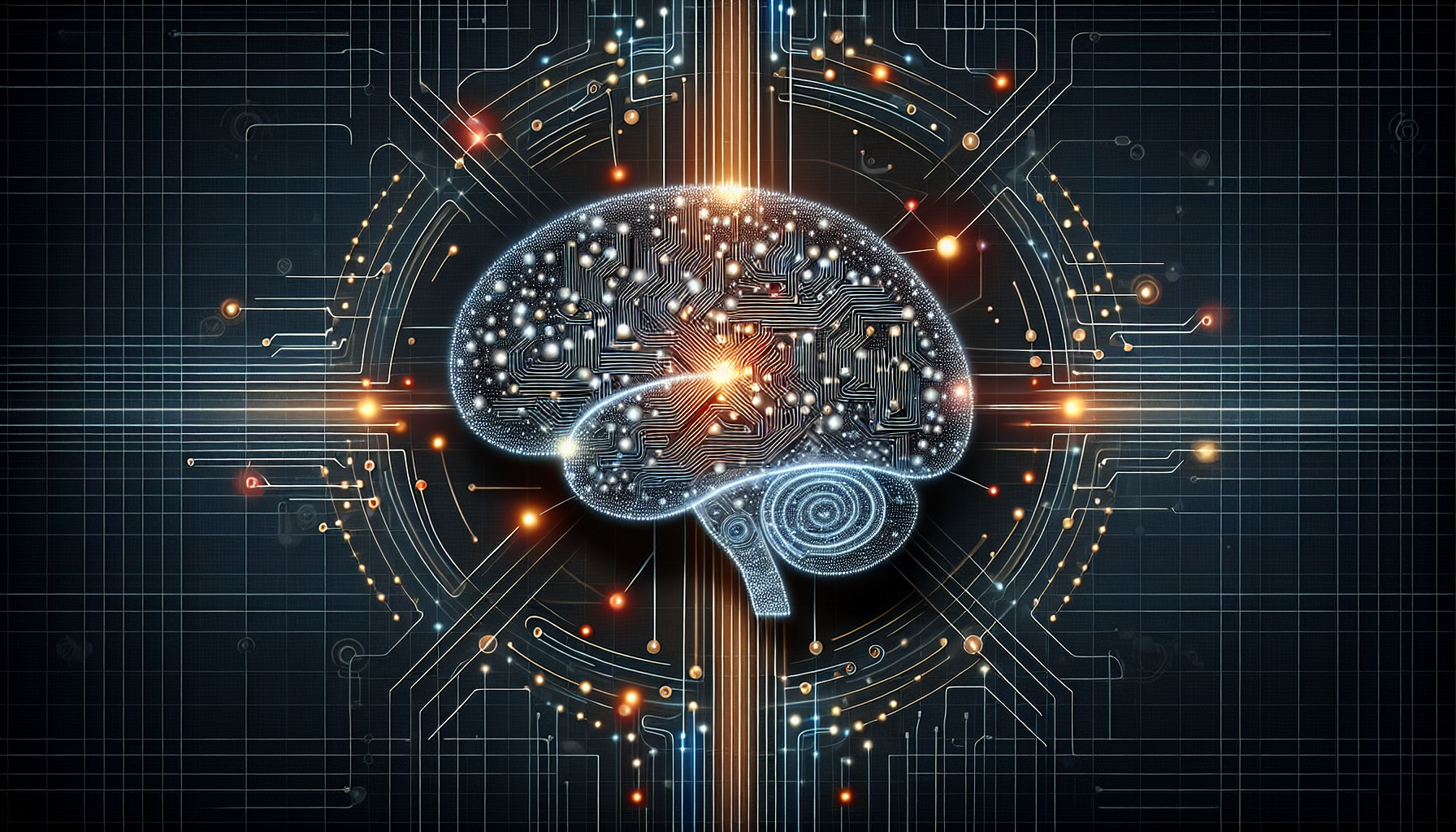 An artificial intelligence graphic symbolizing AI-powered communications