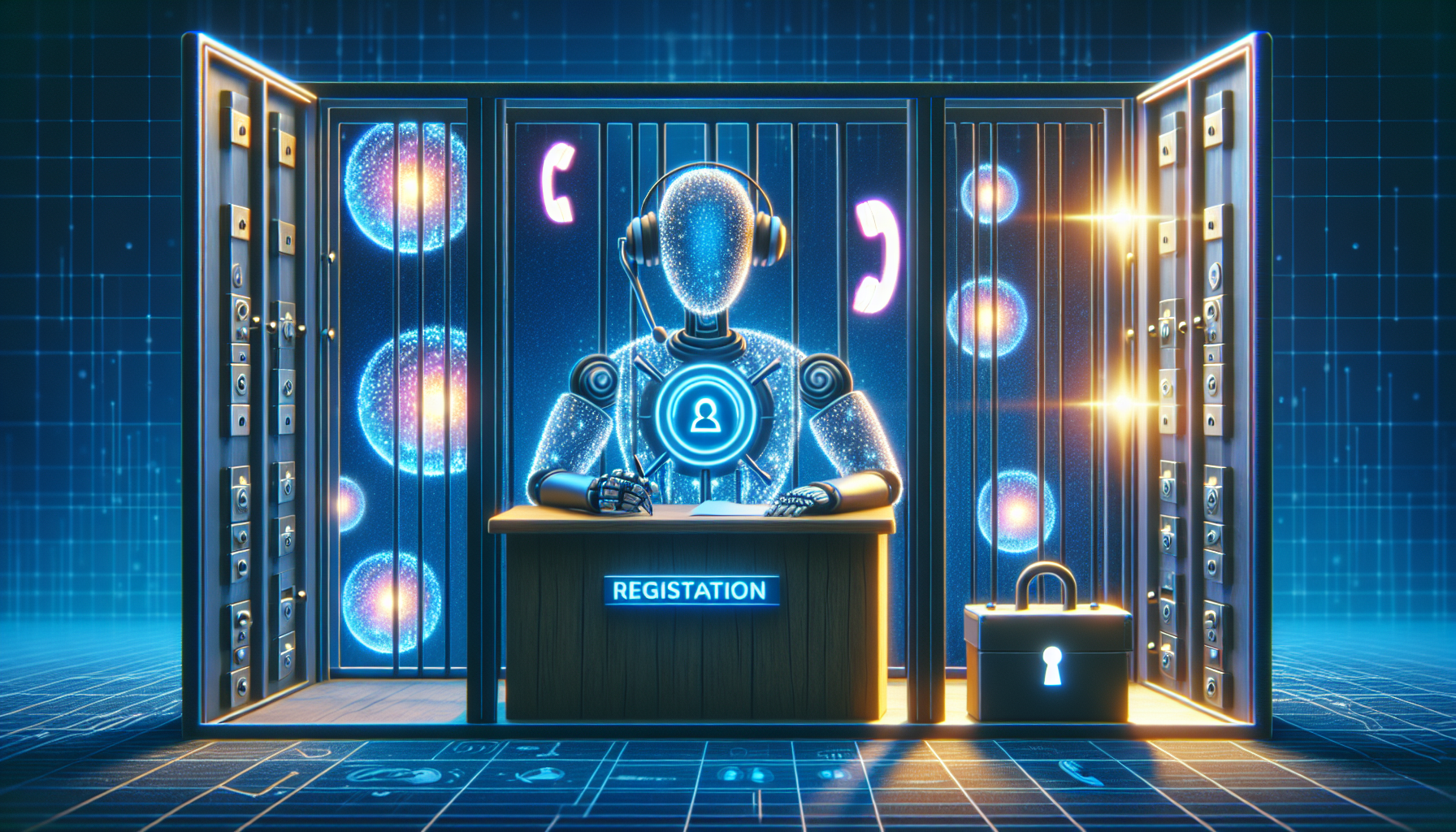 Diagram illustrating how My AI Front Desk securely records and store calls