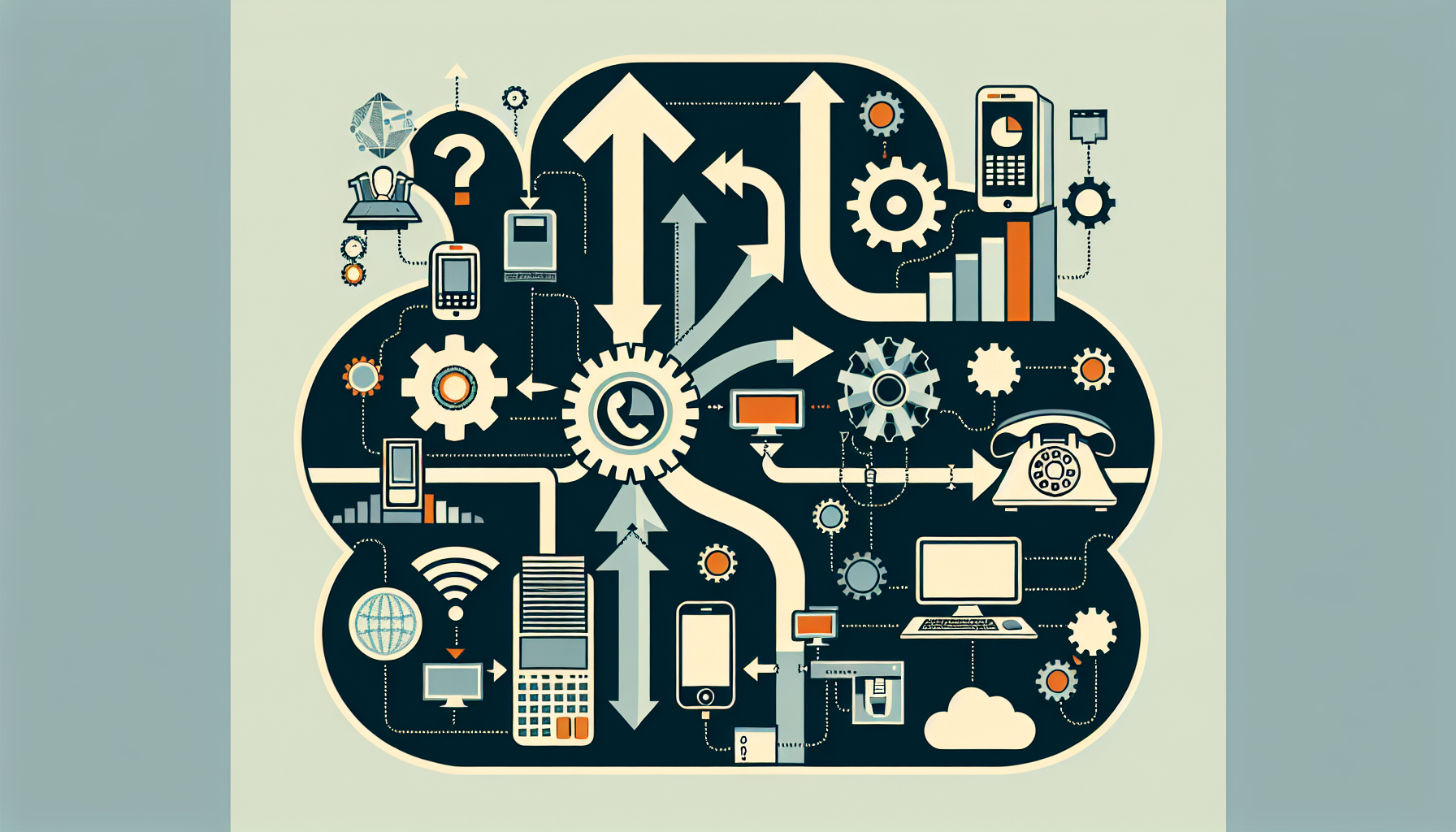 An infographic demonstrating how VoIP systems streamline enterprise operations