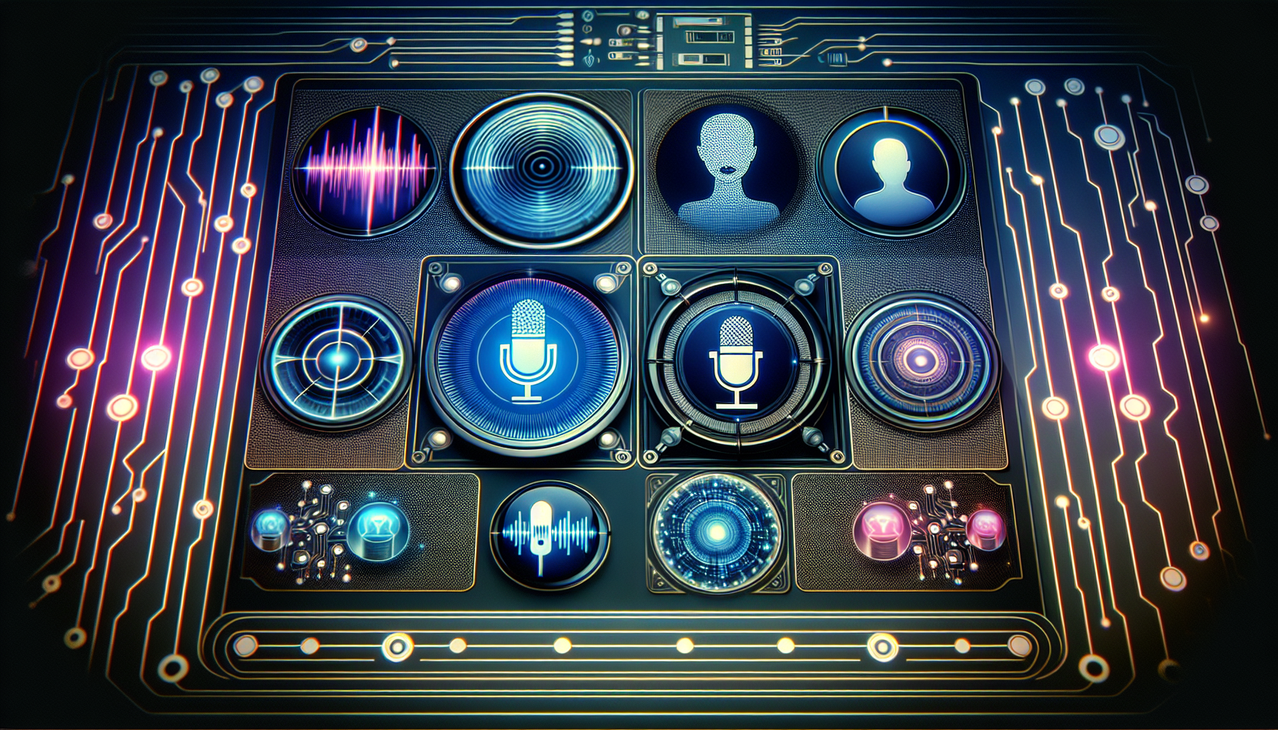 An image showing a variety of voice options available in the My AI Front Desk platform